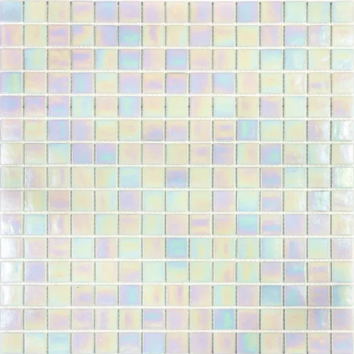 Pe-Wh106 0.8X0.8 Glossy Glass Mosaic 0