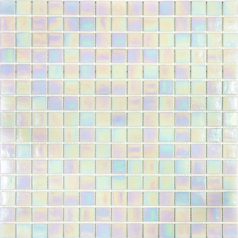 Pe-Wh106 0.8X0.8 Glossy Glass Mosaic 0