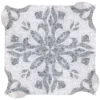 Pietra Floreale 01 0.4X0.4 Honded Paper White, Mugwort Blue Mosaic 0