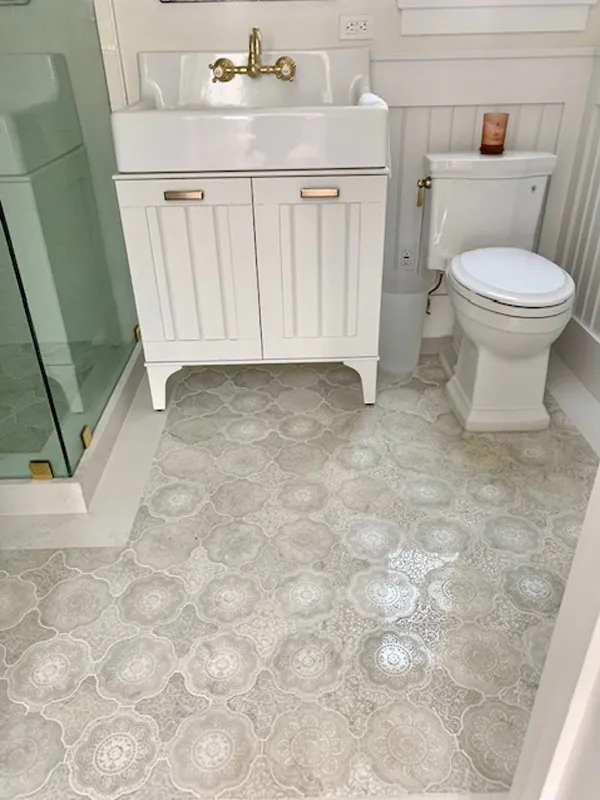 Pantheon Floreale Antico 6.4X6.4+5.5X5.5 Textured Stone Mosaic 3