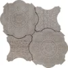 Pantheon Floreale Grey 6.4X6.4+5.5X5.5 Textured Stone Mosaic 0