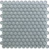 Gray Cloud Penny Gloss 1X1 Glossy Glass Mosaic 0