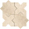 Pantheon Crema 5X5 Textured Stone Mosaic 0