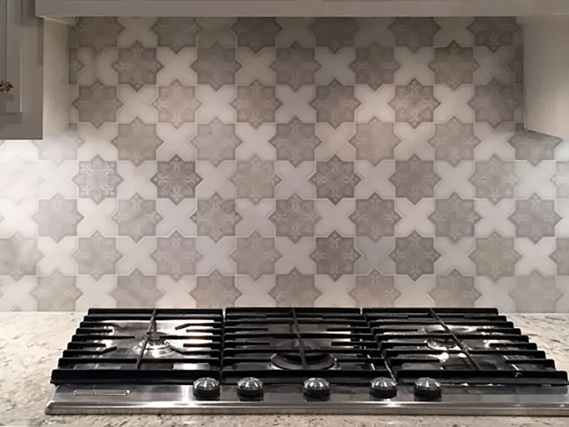 Pantheon Grey 5X5 Textured Stone Mosaic 4