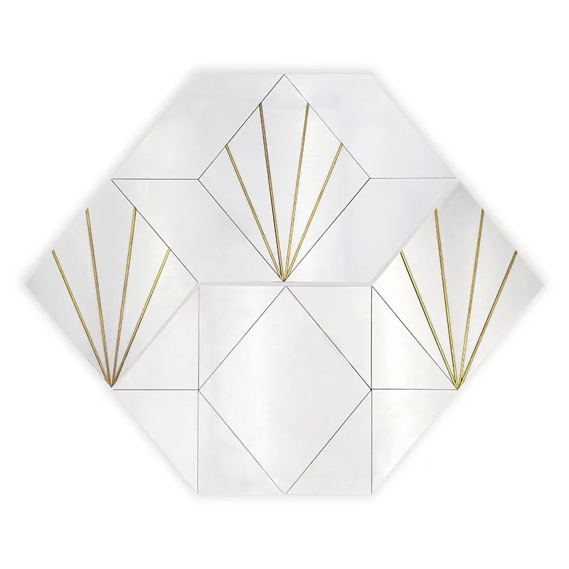 White Crown 27.4x28.5 Polished Marble Tile 0