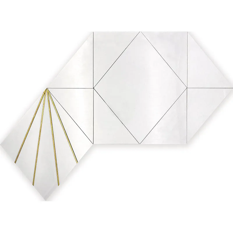 White Crown 27.4x28.5 Polished Marble Tile 2