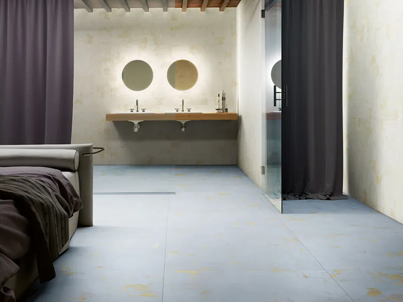 Rococo Blue 24X24 23.44x23.44 Natural Porcelain Tile 4