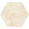 Rococo Ivory Hex 9.84x11.42 Natural Porcelain Tile 1