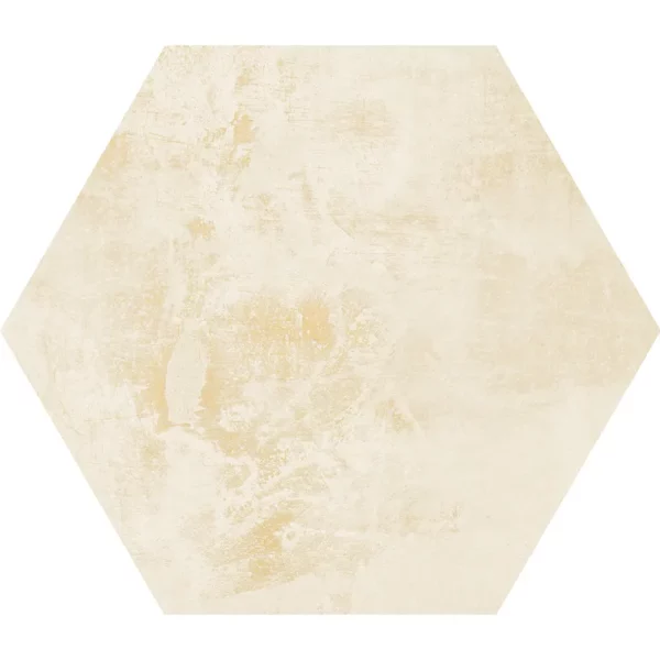 Rococo Ivory Hex 9.84x11.42 Natural Porcelain Tile 1