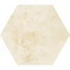 Rococo Ivory Hex 9.84x11.42 Natural Porcelain Tile 0