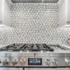 Siwa 11.7X12.1 Polished Crystal Sand, Athens Gray, Thassos White Tile 1