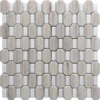 Tibesti 1X1.9+0.4X1.3 Polished Crystal Sand, Thassoss White Mosaic 0