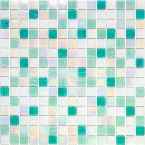 Salvia Mix 1 0.8X0.8 Glossy Glass Mosaic 0