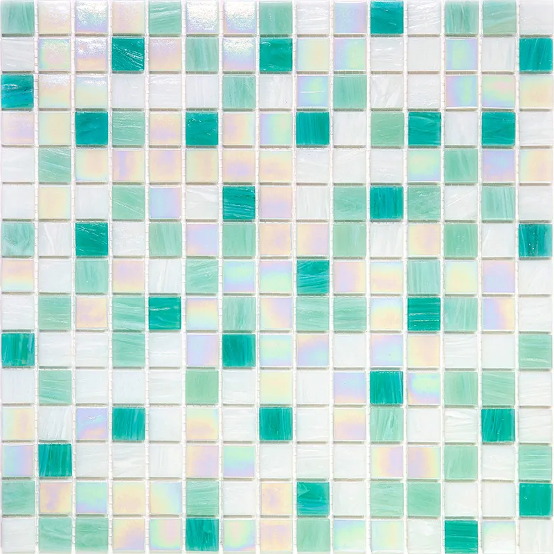 Salvia Mix 1 0.8X0.8 Glossy Glass Mosaic 0