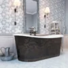 Ravenna 0.5X0.5+0.4X1.1 Polished Carrara Grey, Eastern White Mosaic 1