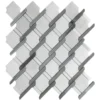 Burien 11X12.2 Polished Eastern White, Bardiglio Nuvolato Tile 1