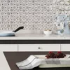 Shape 7 11.6X11.6 Polished Wooden Grey, Athens Bianco Carrara Tile 1