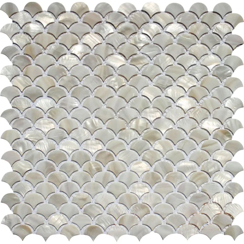 Malibu 0.4X0.8 Polished Shell Mosaic 0