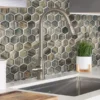 Ponderosa Hex 1.9X1.9 Glossy Glass Mosaic 3