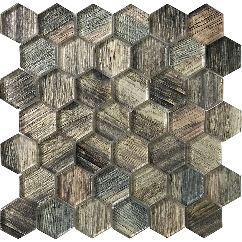 Ponderosa Hex 1.9X1.9 Glossy Glass Mosaic 0