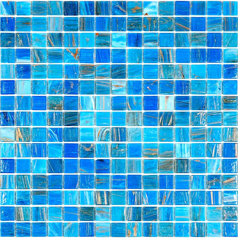 St-Bl534 0.8X0.8 Glossy Glass Mosaic 0