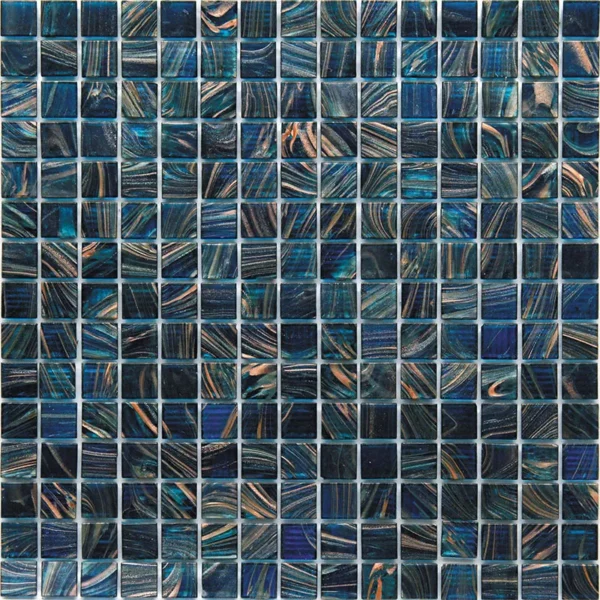 St-Bl536 0.8X0.8 Glossy Glass Mosaic 1