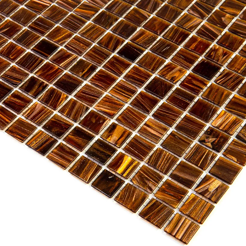 St-Br604 0.8X0.8 Glossy Glass Mosaic 4