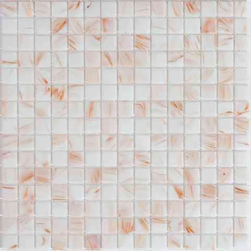 St-Wh109 0.8X0.8 Glossy Glass Mosaic 0