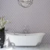 Saint Tropez Blush 3.75X3.75 Matte Glass Mosaic 5