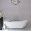 Saint Tropez Blush 3.75X3.75 Matte Glass Mosaic 3