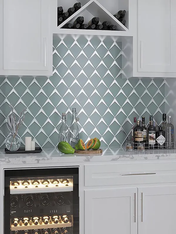 Saint Tropez Sage 3.75X3.75 Matte Glass Mosaic 2