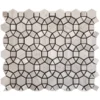 Avondale 1.25X1.25+0.6X0.6 Polished Wooden Grey mosaic 1