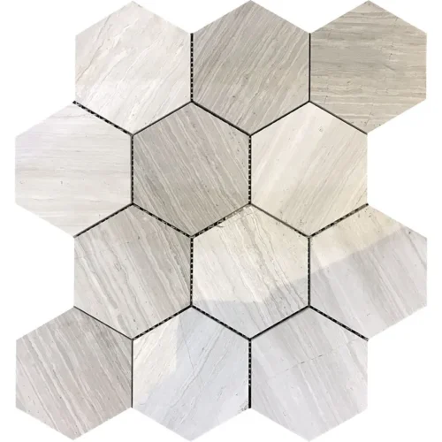 Oakdale 3.8X3.8 Polished Wooden Grey mosaic 0