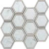 Fairway 3.75X3.75 Polished Wooden Grey, Bianco Carrara Mosaic 1