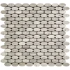 Quenelle 0.6X1.2 Polished Wooden Grey Mosaic 0