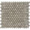 Wooden Penny Polished 0.8X0.8 Grey Mosaic 0