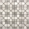 Savannah Square 1.4X1.3+0.8X0.8 Polished Wooden Grey Light, Dark Mosaic 0