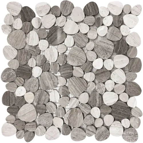 Brookview 11.8X11.8 Polished Wooden Grey Tile 0