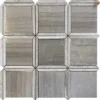 Victory Square 3.25X3.25+0.3X4 Polished Wooden Grey, Athens Grey Mosaic 0