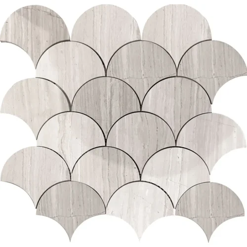 Cloverdale 3.3X3.7 Polished Wooden Grey Mosaic 0