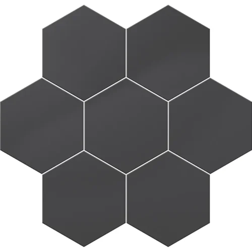 Terra Black 8.1X9.25” Matte Porcelain mosaic 0