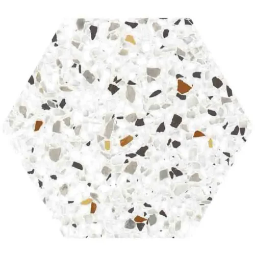 Terra Multicolor Speckled 8.1X9.25” Matte Porcelain mosaic 0