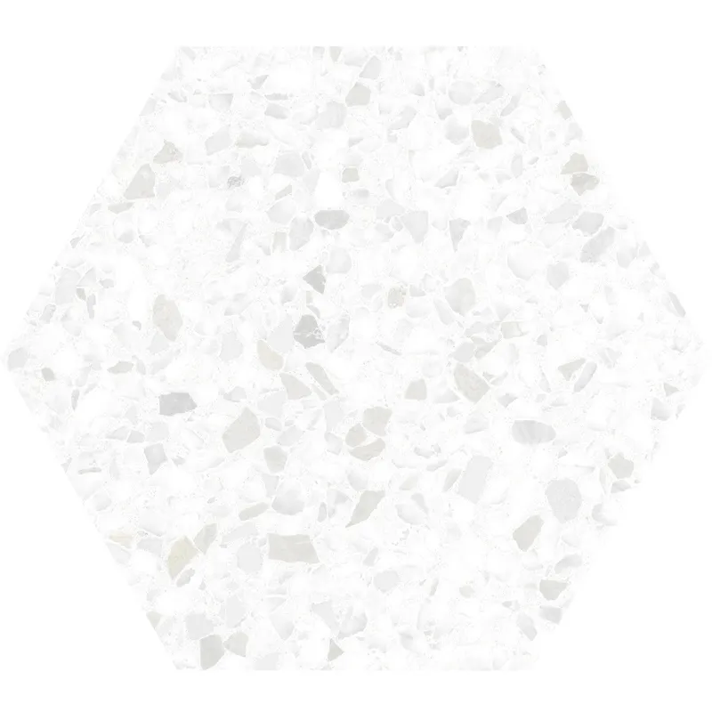 Terra White Speckled 8.1X9.25 Matte Porcelain mosaic 4