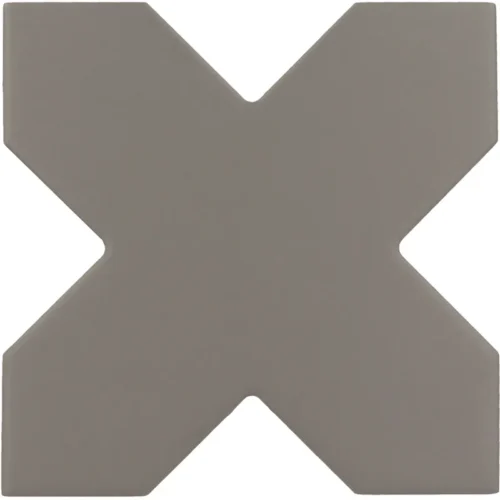 Tangier Cross Black 4.72X4.72 Matte Porcelain Tile 0