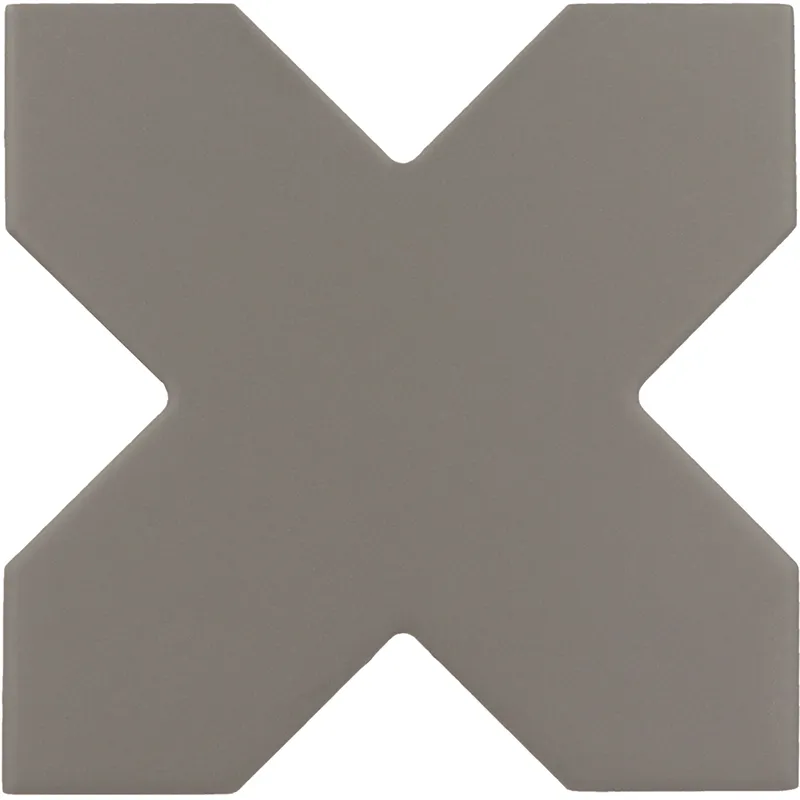 Tangier Cross Black 4.72X4.72 Matte Porcelain Tile 0