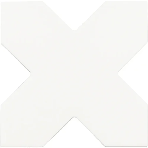 Tangier Cross White 4.72X4.72 Matte Porcelain Tile 0