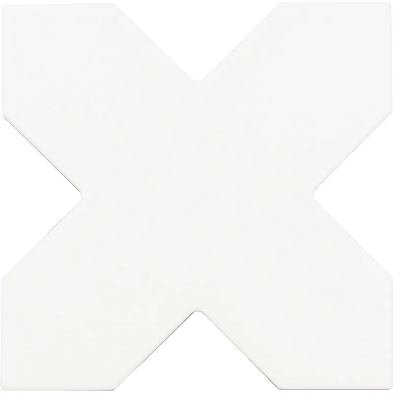 Tangier Cross White 4.72X4.72 Matte Porcelain Tile 0