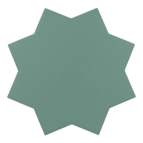 Tangier Star Green 6.6X6.6 Matte Porcelain Tile 0