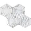 Elba 6.2X6.2 Polished Marble Mosaic 0