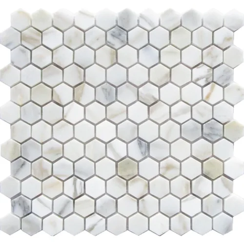 Volterra 1X1 Polished Marble Mosaic